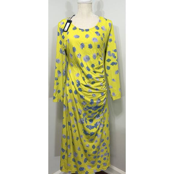 NEW The Kit Daniel Vosovic Jamie Citrus Orchids Cotton Jersey Bamboo Dress XL - Picture 1 of 2